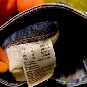 Jeans size 16